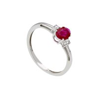 Anello Babila Milano Donna Colore in Oro bianco Rubino 0.44 Ct 121799 - 121799